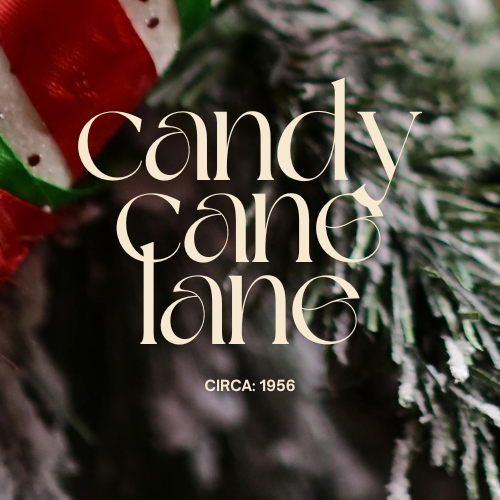 Candy Cane Lane fragrance oil with sweet peppermint and holiday candy cane visuals for artisan candle making - The WanderLab Co.