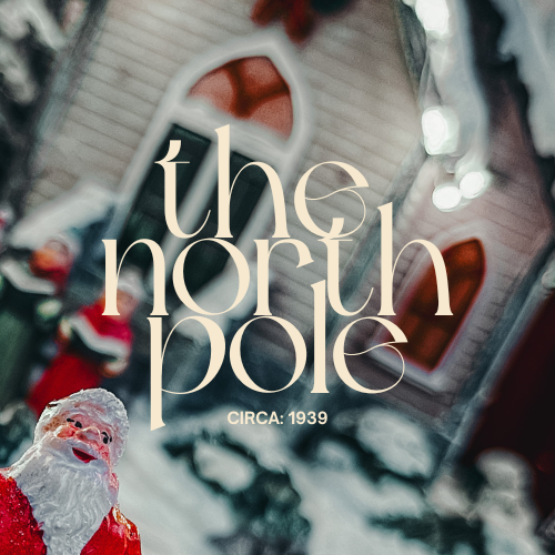 The North Pole fragrance oil with snowy winter wonderland and holiday-inspired visuals for artisan candle making - The WanderLab Co.