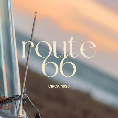 Route 66 fragrance oil with nostalgic desert road and Americana inspired visuals for artisan candle making - The WanderLab Co.