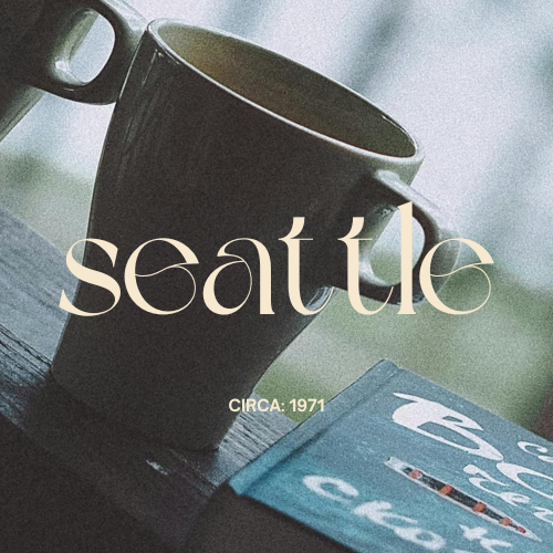 Seattle fragrance oil with moody rain and fresh roasted coffee inspired visuals for artisan candle making - The WanderLab Co.