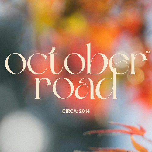 October Road fragrance oil with falling leaves and crisp autumnal spiced visuals for artisan candle making - The WanderLab Co.