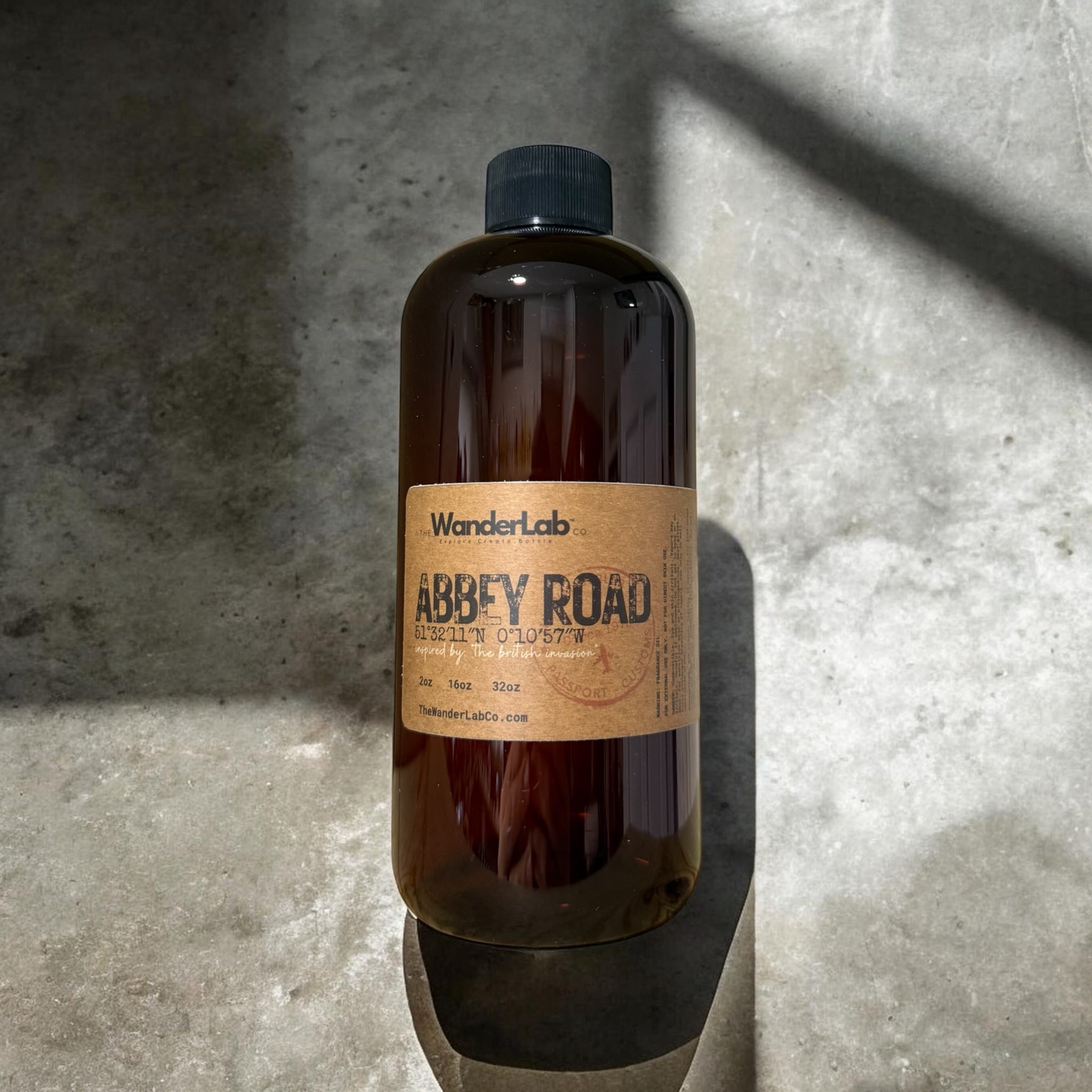 16oz bulk Abbey Road fragrance oil for small business supplies and professional crafting.