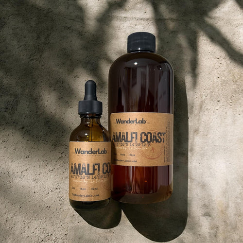 Wholesale Amalfi Coast fragrance oil in 2oz and 16oz sizes for artisan makers - The WanderLab Co.