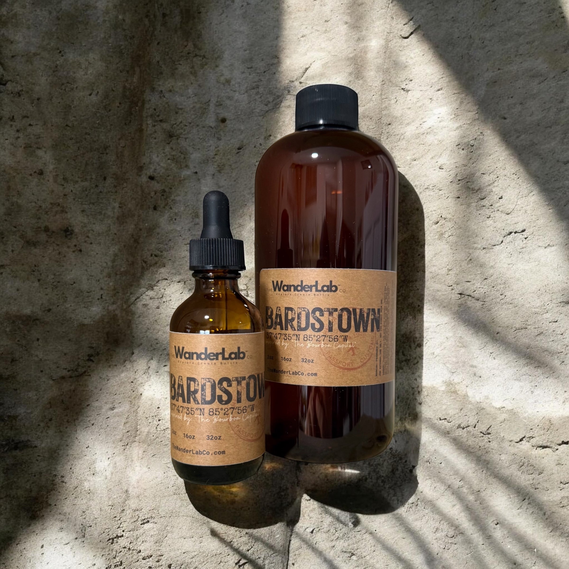 Wholesale Bardstown fragrance oil in 2oz and 16oz sizes for artisan makers - The WanderLab Co.