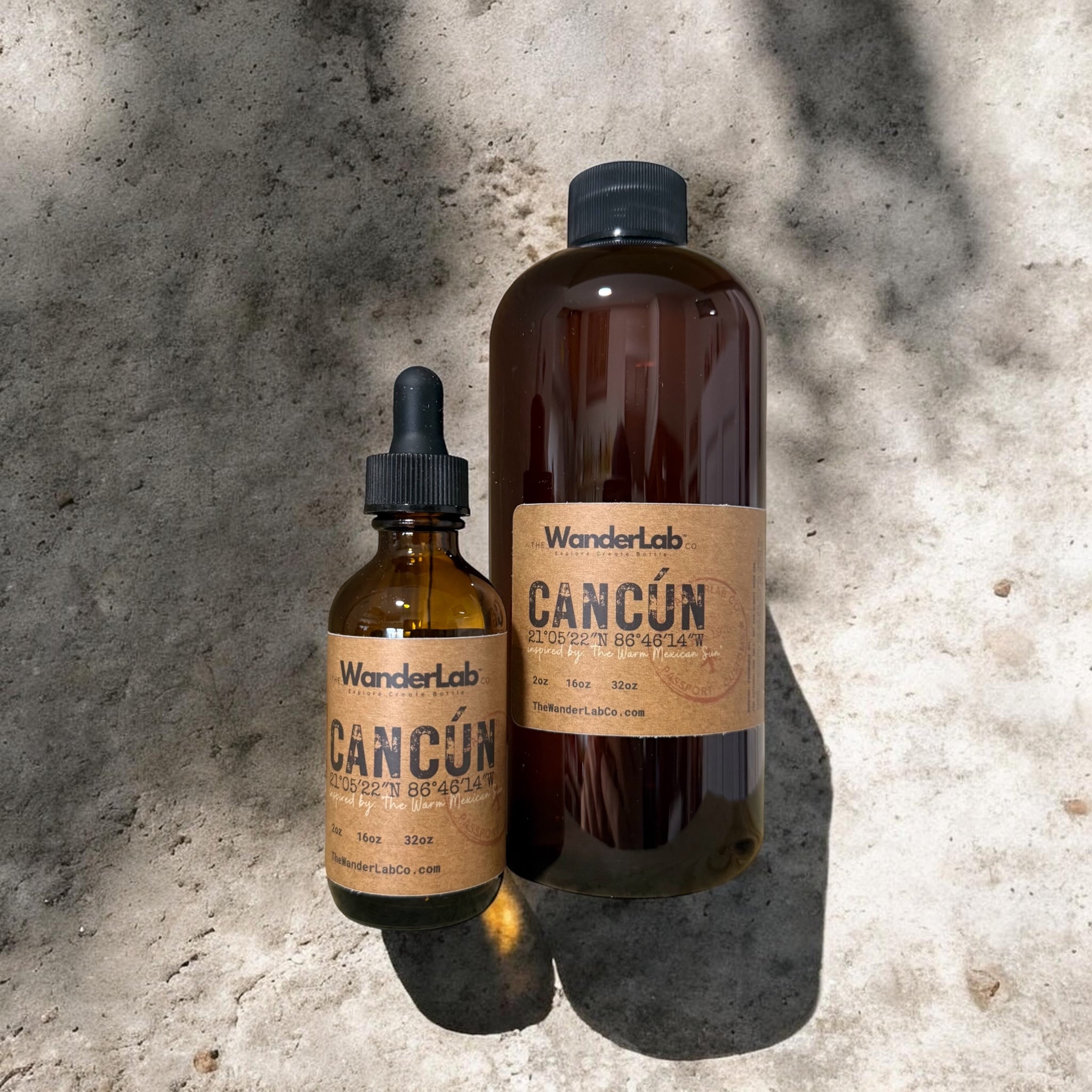Wholesale Cancun fragrance oil in 2oz and 16oz sizes for artisan makers - The WanderLab Co.