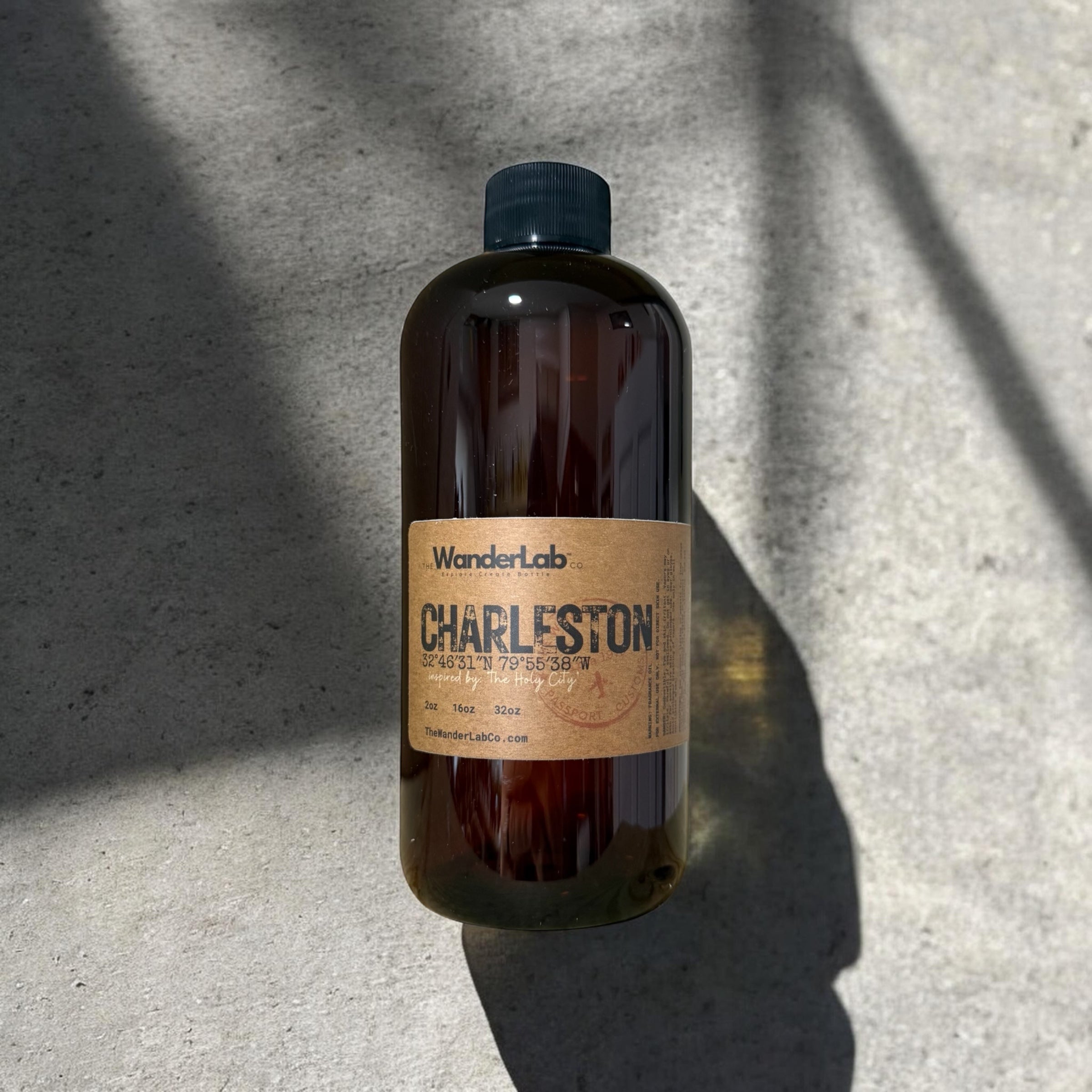 16oz bulk Charleston fragrance oil for small business supplies and professional crafting.