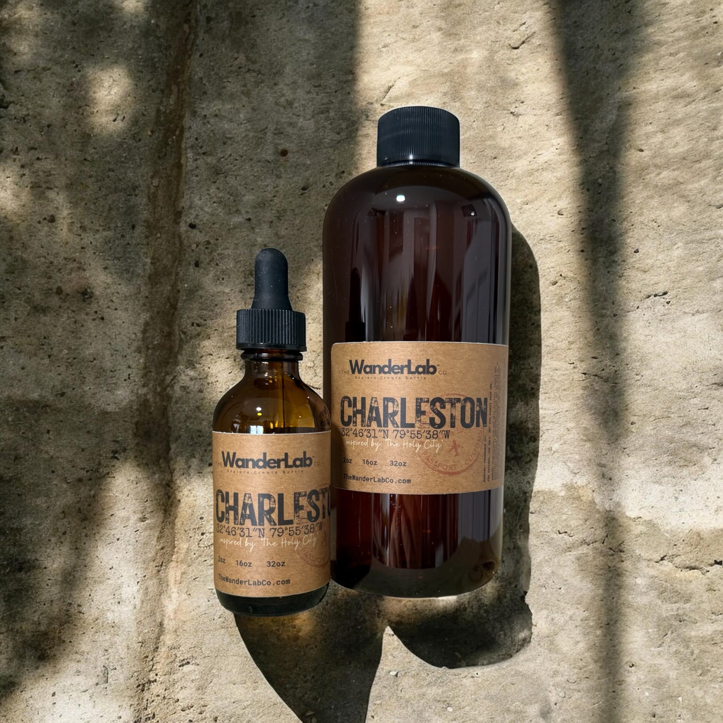 Wholesale Charleston fragrance oil in 2oz and 16oz sizes for artisan makers - The WanderLab Co.