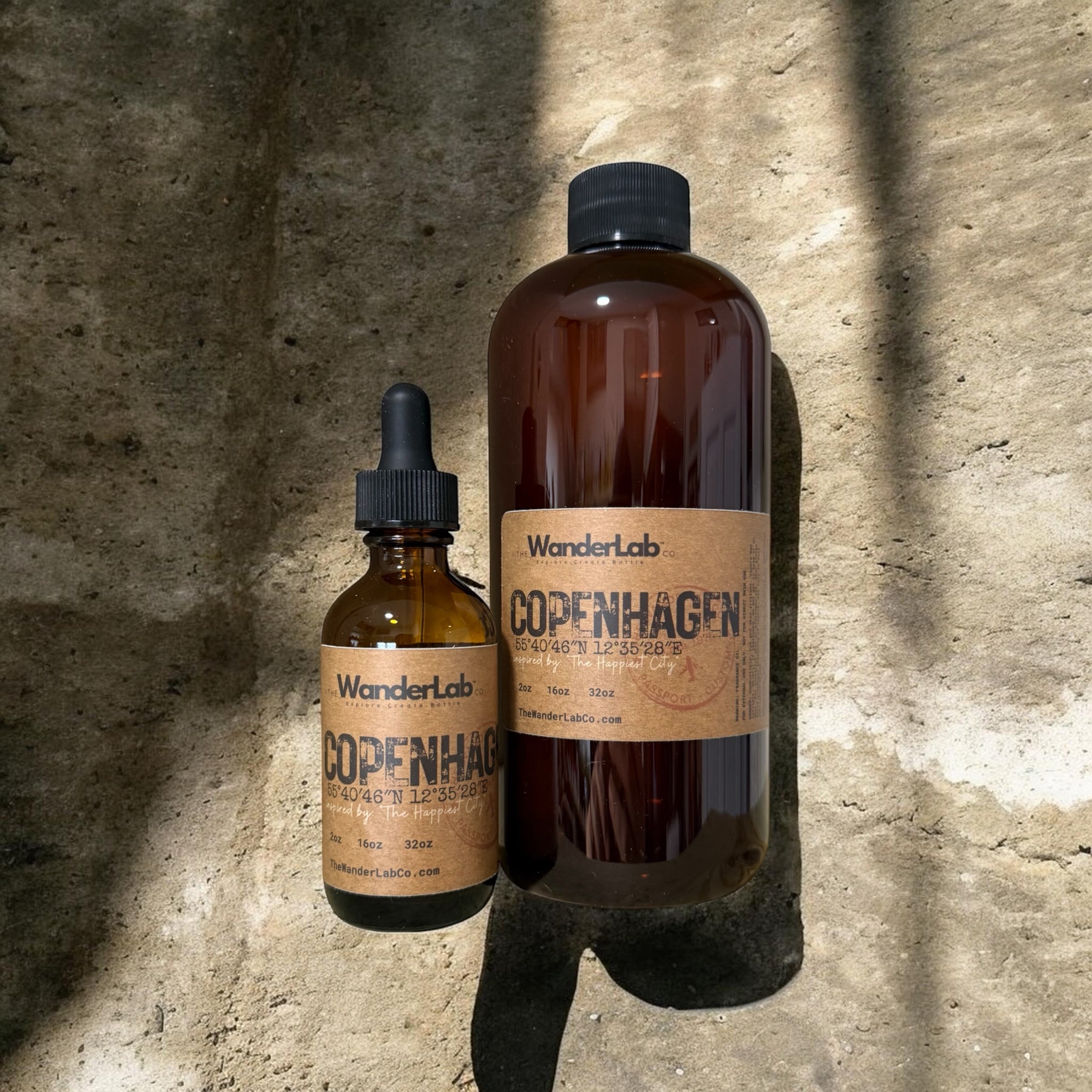 Wholesale Copenhagen fragrance oil in 2oz and 16oz sizes for artisan makers - The WanderLab Co.