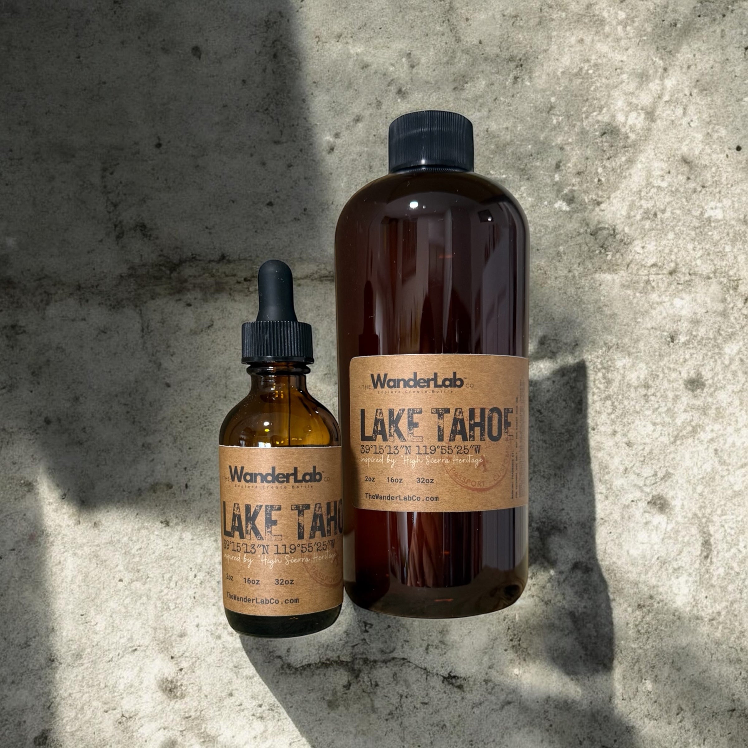 Wholesale Lake Tahoe fragrance oil in 2oz and 16oz sizes for artisan makers - The WanderLab Co.