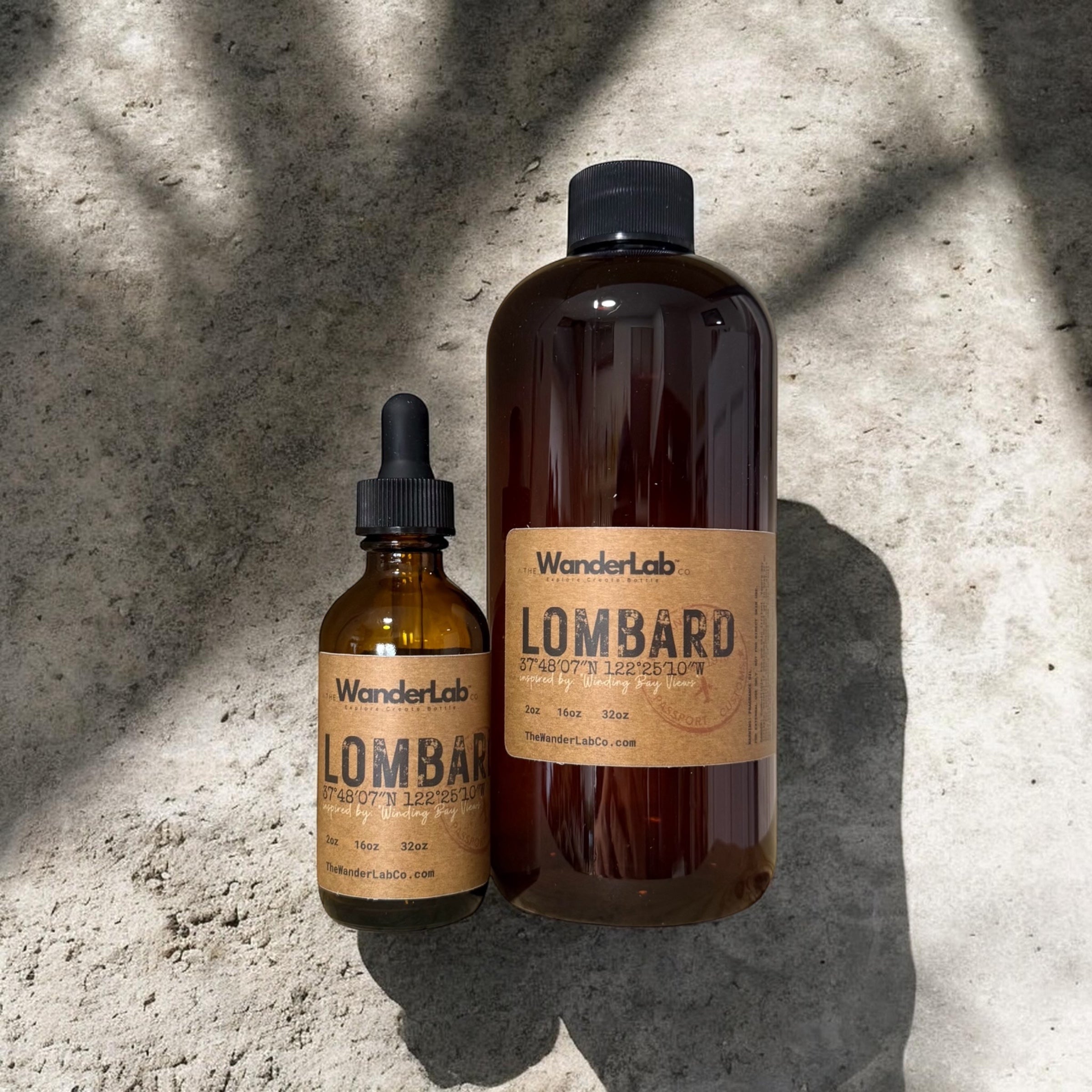 Wholesale Lombard fragrance oil in 2oz and 16oz sizes for artisan makers - The WanderLab Co.