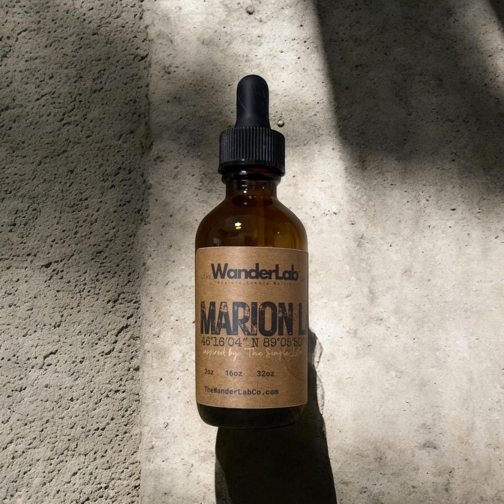 2oz sample size Marion Lake fragrance oil for professional soap and candle makers.
