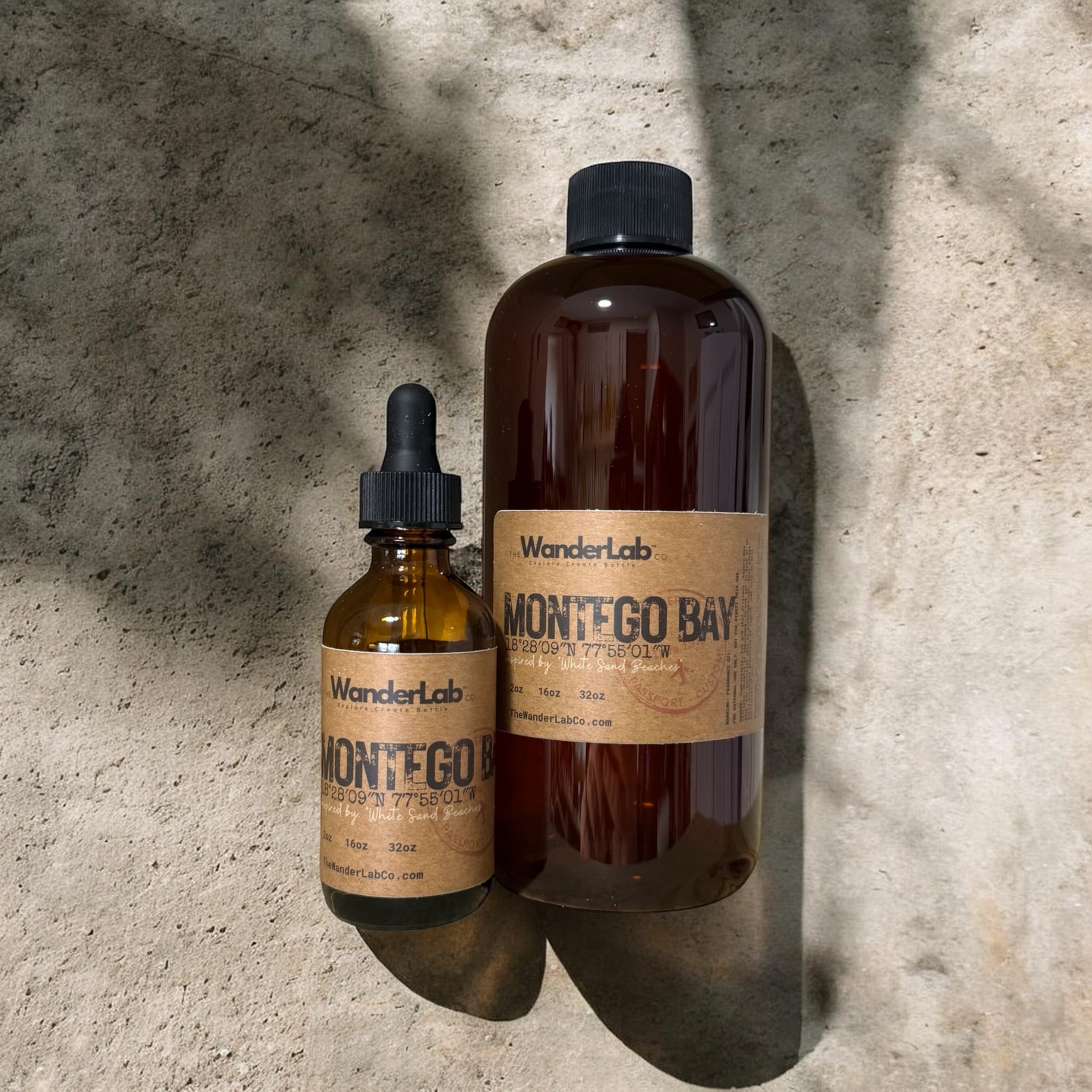 Wholesale Montego Bay fragrance oil in 2oz and 16oz sizes for artisan makers - The WanderLab Co.