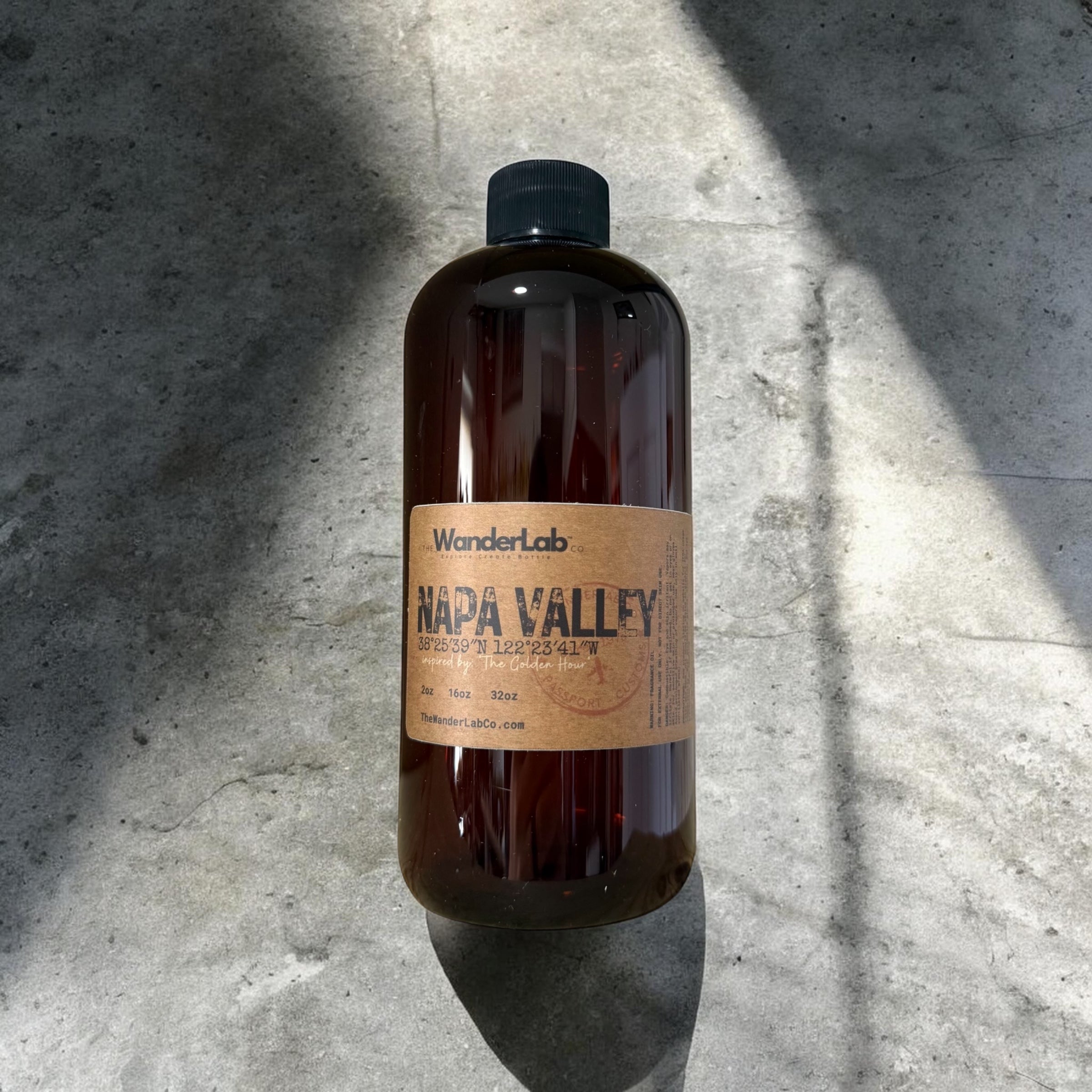 16oz bulk Napa Valley fragrance oil for small business supplies and professional crafting.