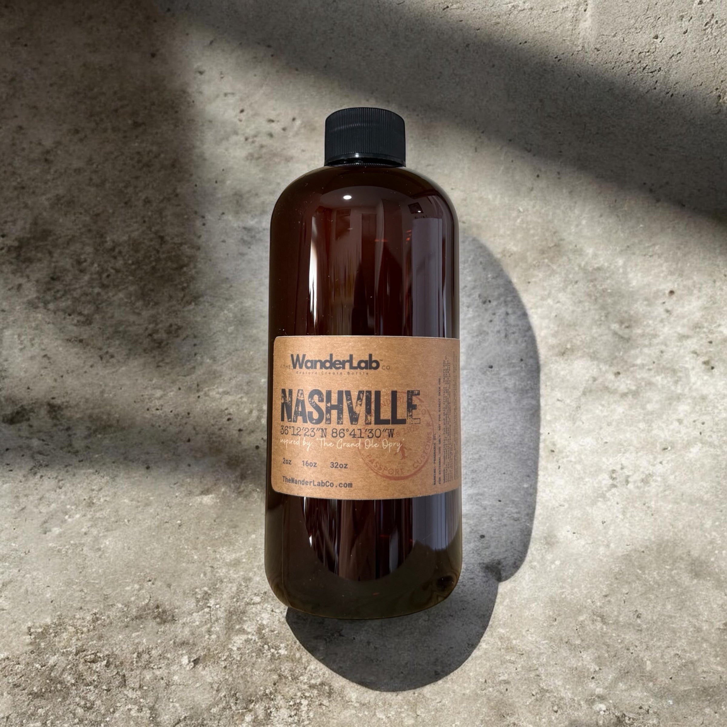 16oz bulk Nashville fragrance oil for small business supplies and professional crafting.