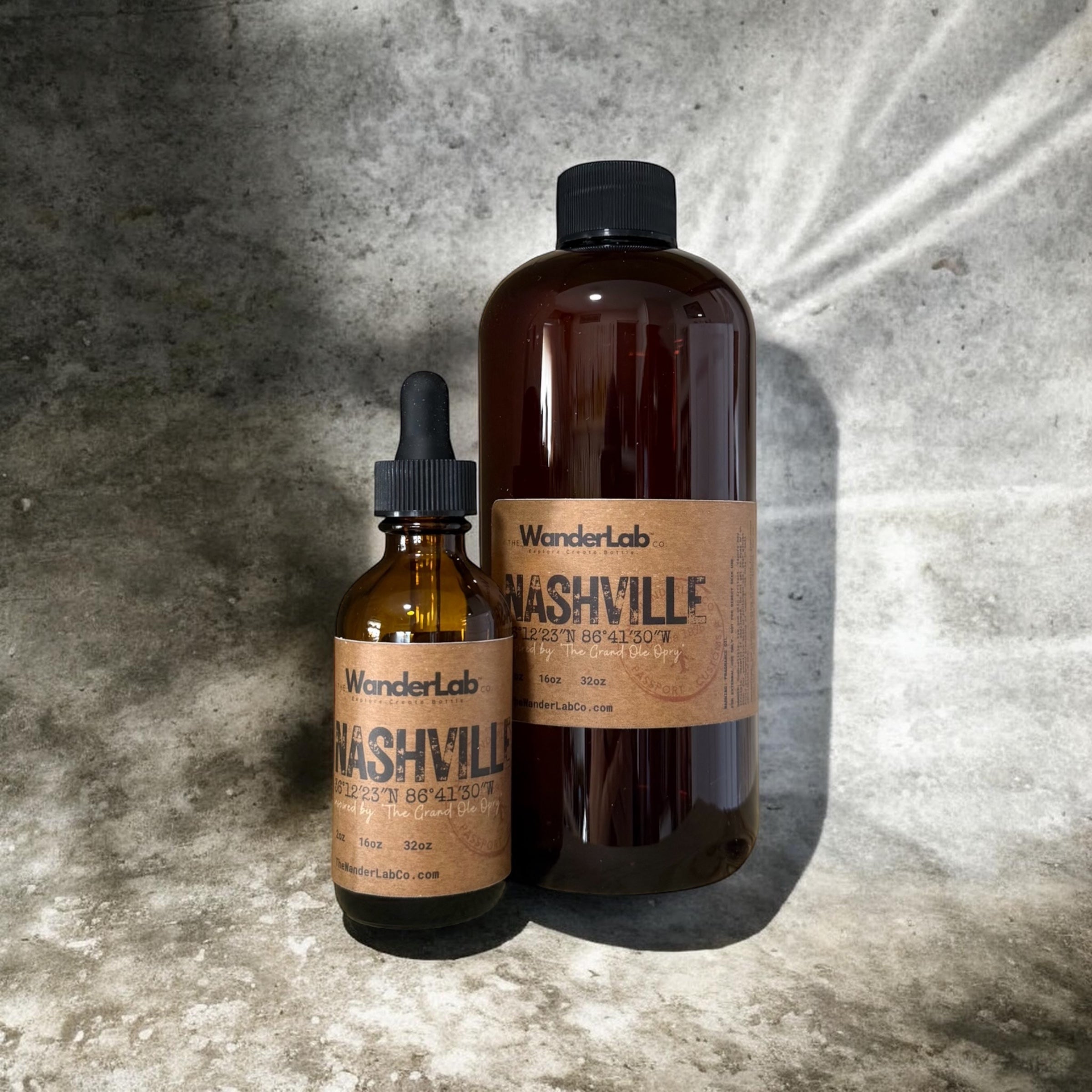 Wholesale Nashville fragrance oil in 2oz and 16oz sizes for artisan makers - The WanderLab Co.