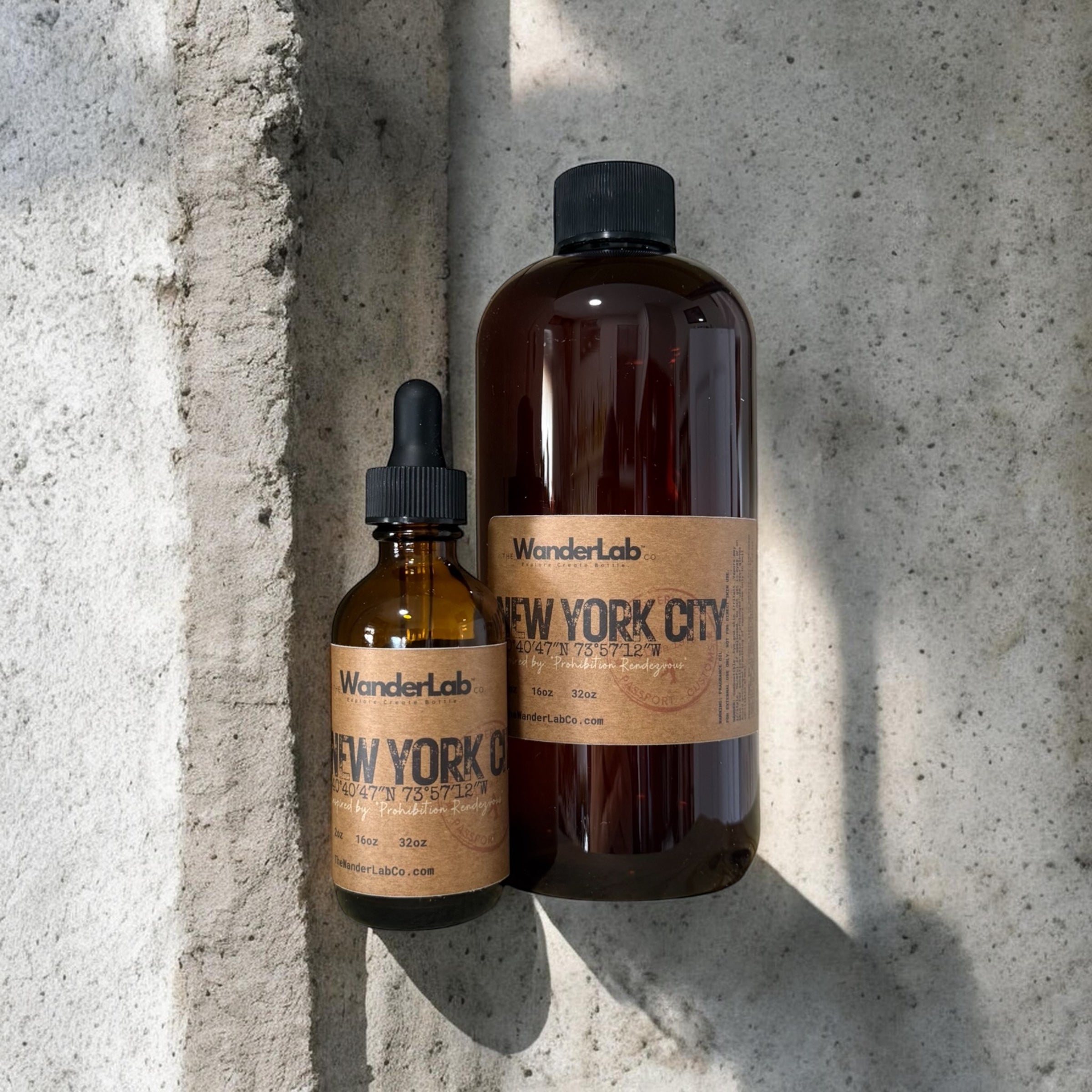 Wholesale New York City fragrance oil in 2oz and 16oz sizes for artisan makers - The WanderLab Co.