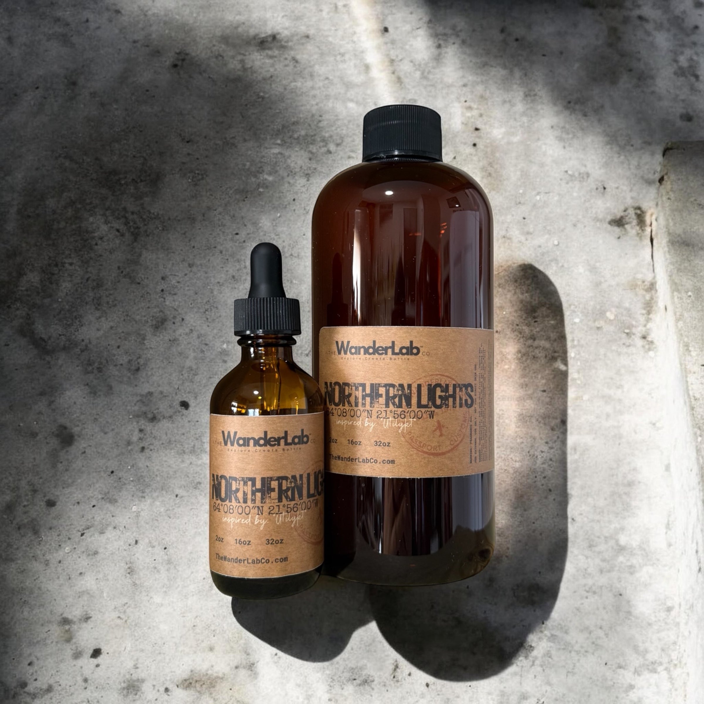 Wholesale Northern Lights fragrance oil in 2oz and 16oz sizes for artisan makers - The WanderLab Co.