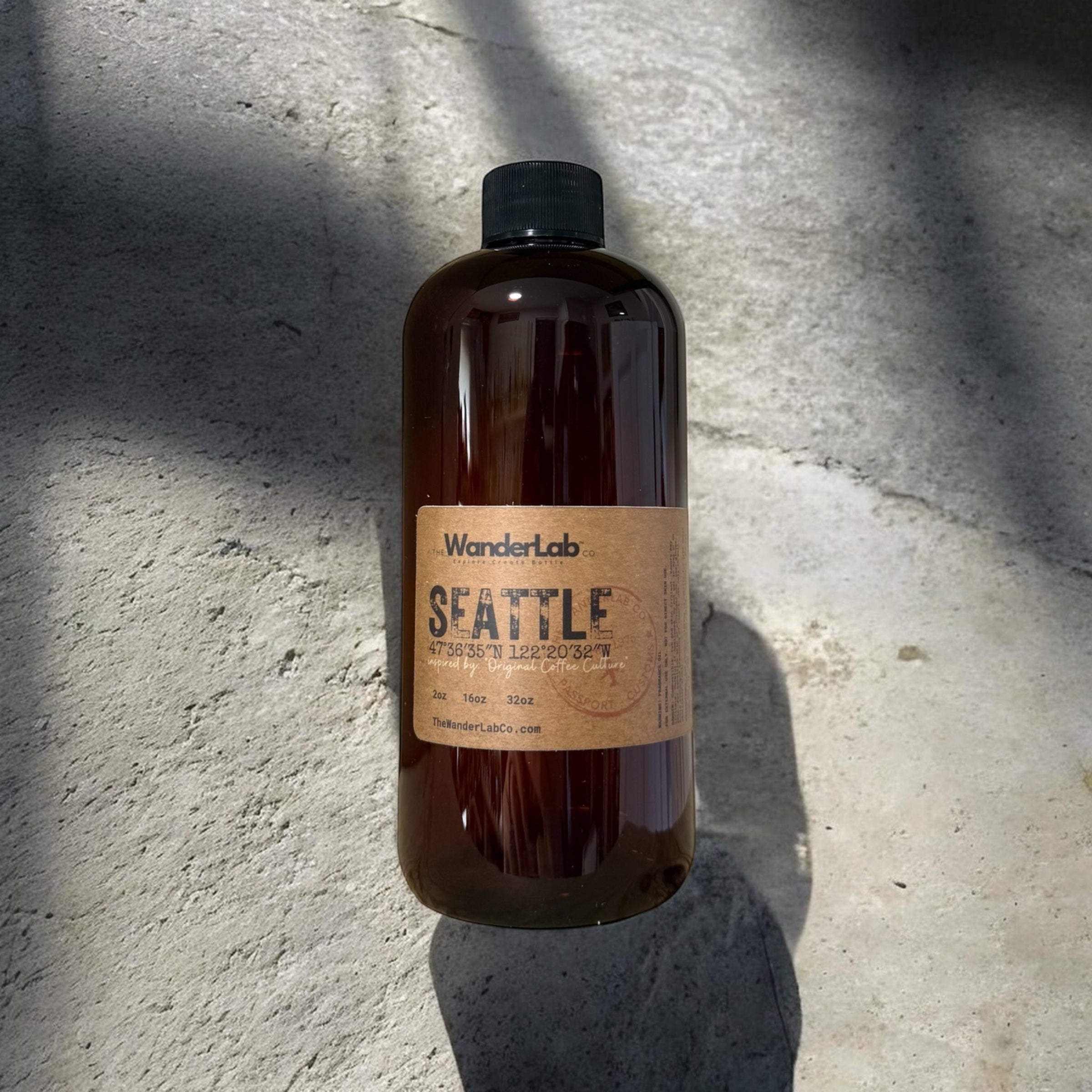 16oz bulk Seattle fragrance oil for small business supplies and professional crafting.