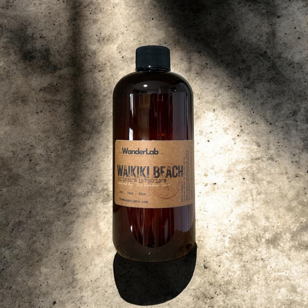 16oz bulk Waikiki Beach fragrance oil for small business supplies and professional crafting.