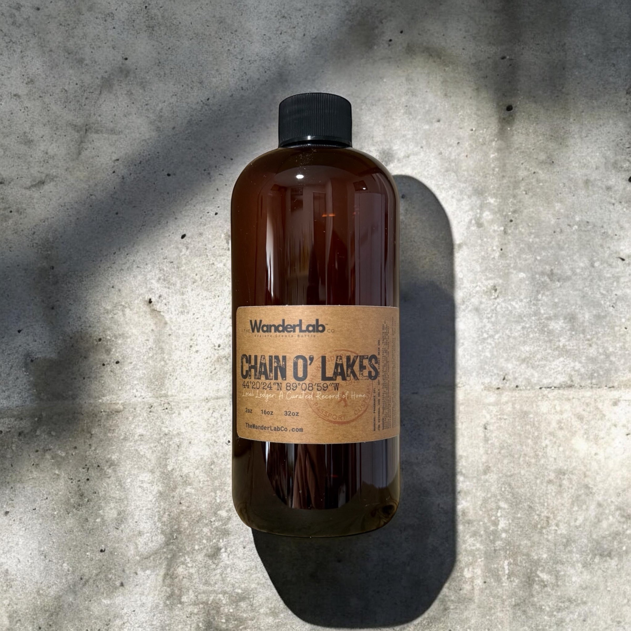 16oz bulk Chain O' Lakes fragrance oil for small business supplies and professional crafting.