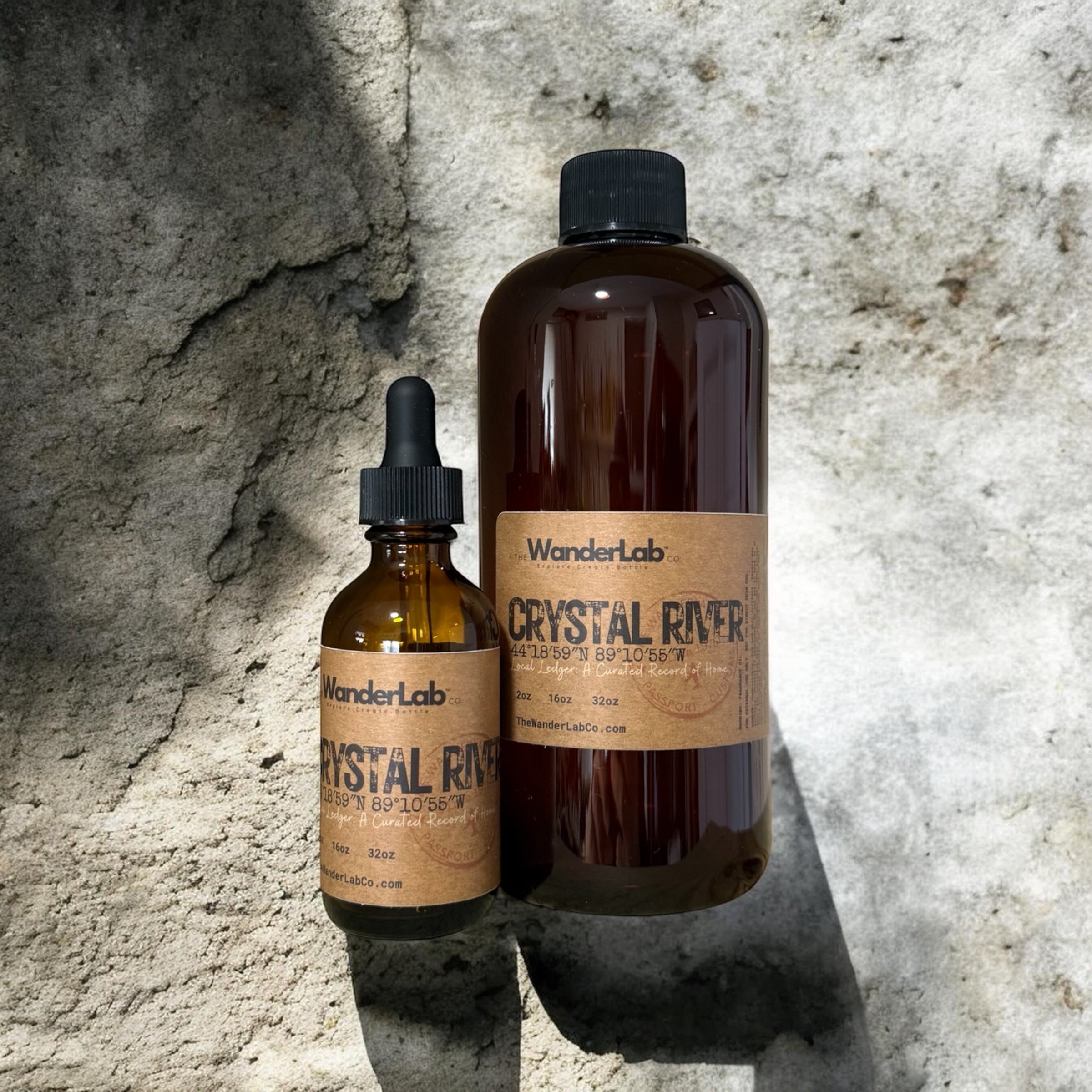 Wholesale Crystal River fragrance oil in 2oz and 16oz sizes for artisan makers - The WanderLab Co.