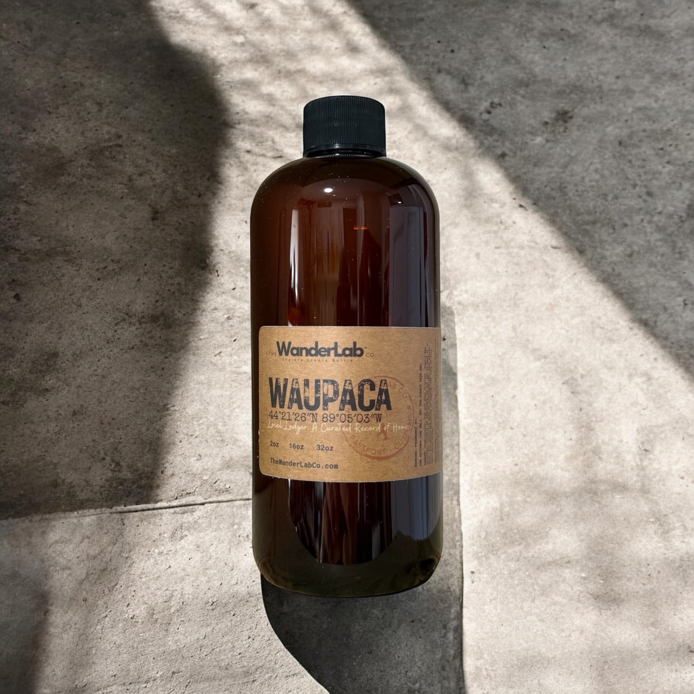 16oz bulk Waupaca fragrance oil for small business supplies and professional crafting.