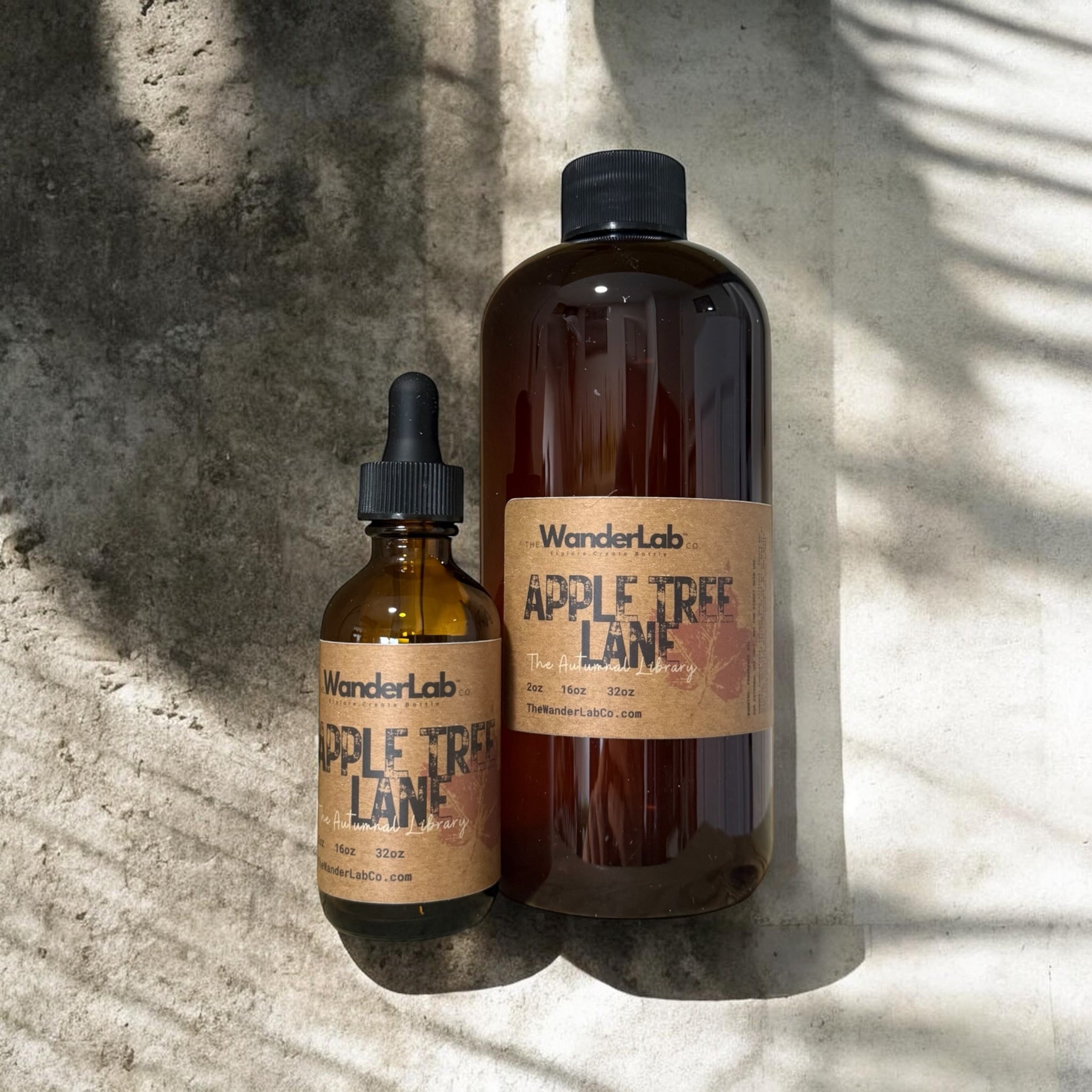 Wholesale Apple Tree Lane fragrance oil in 2oz and 16oz sizes for artisan makers - The WanderLab Co.