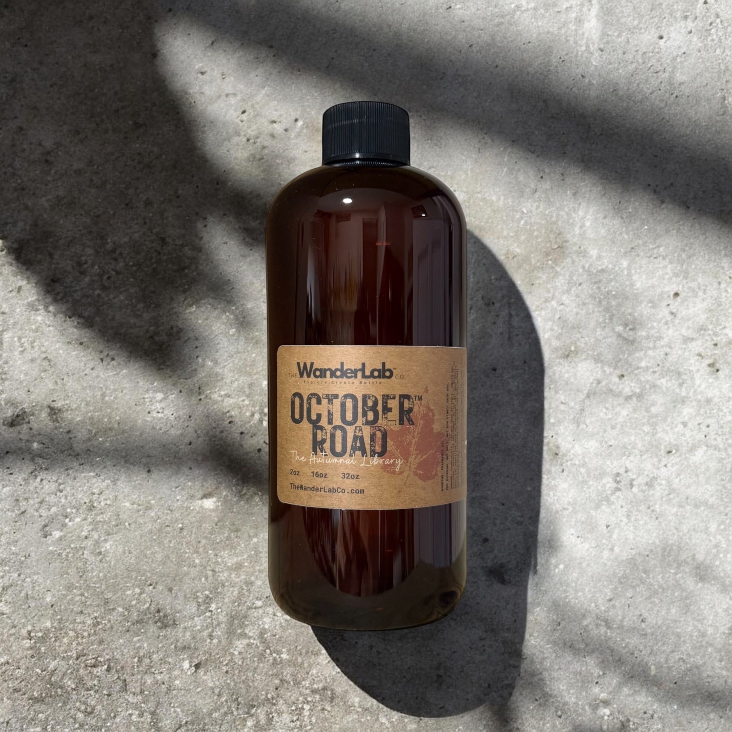 16oz bulk October Road fragrance oil for small business supplies and professional crafting.