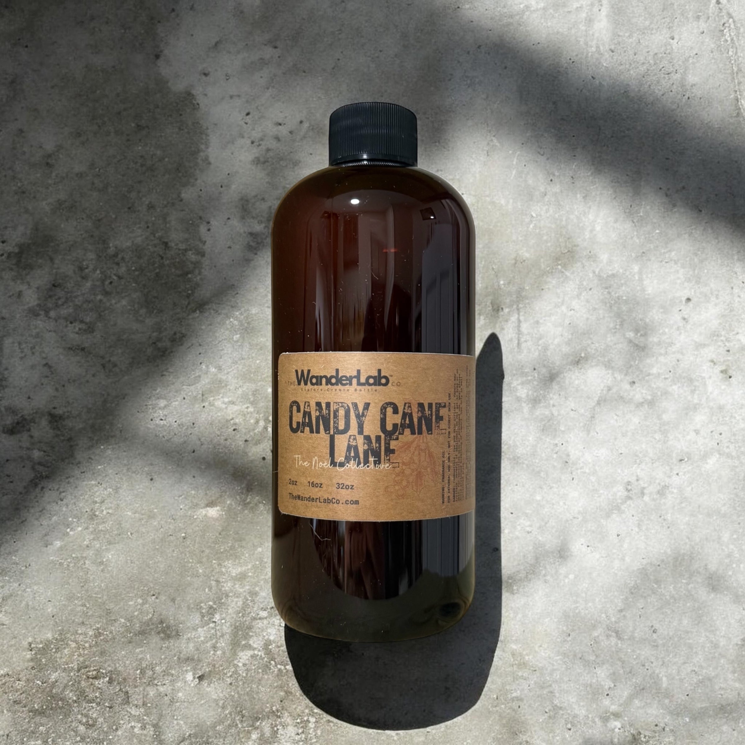 16oz bulk Candy Cane Lane fragrance oil for small business supplies and professional crafting.