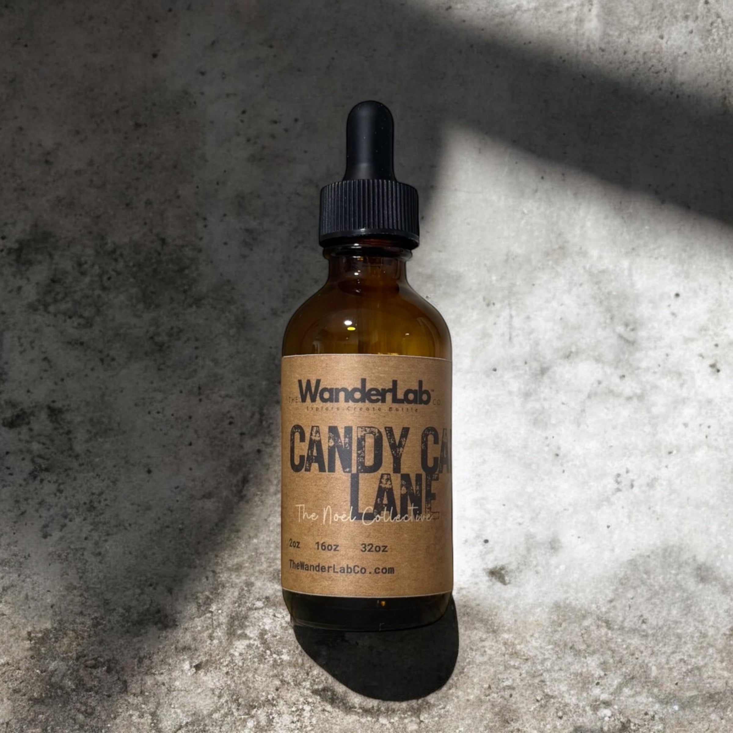 2oz sample size Candy Cane Lane fragrance oil for professional soap and candle makers.