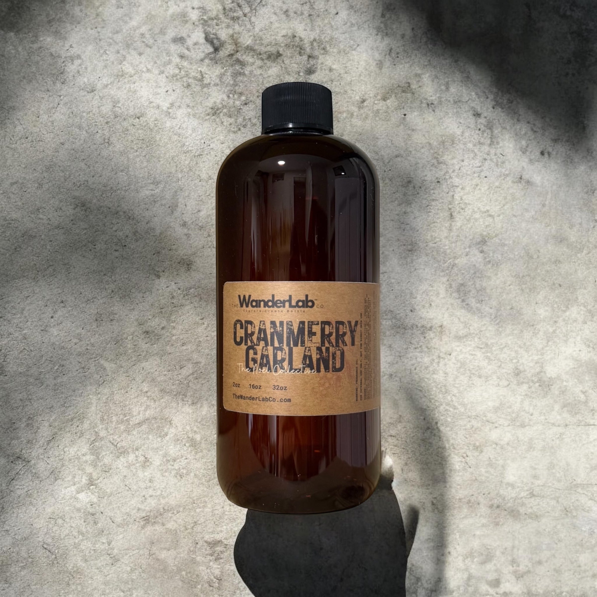 16oz bulk Cranmerry Garland fragrance oil for small business supplies and professional crafting.