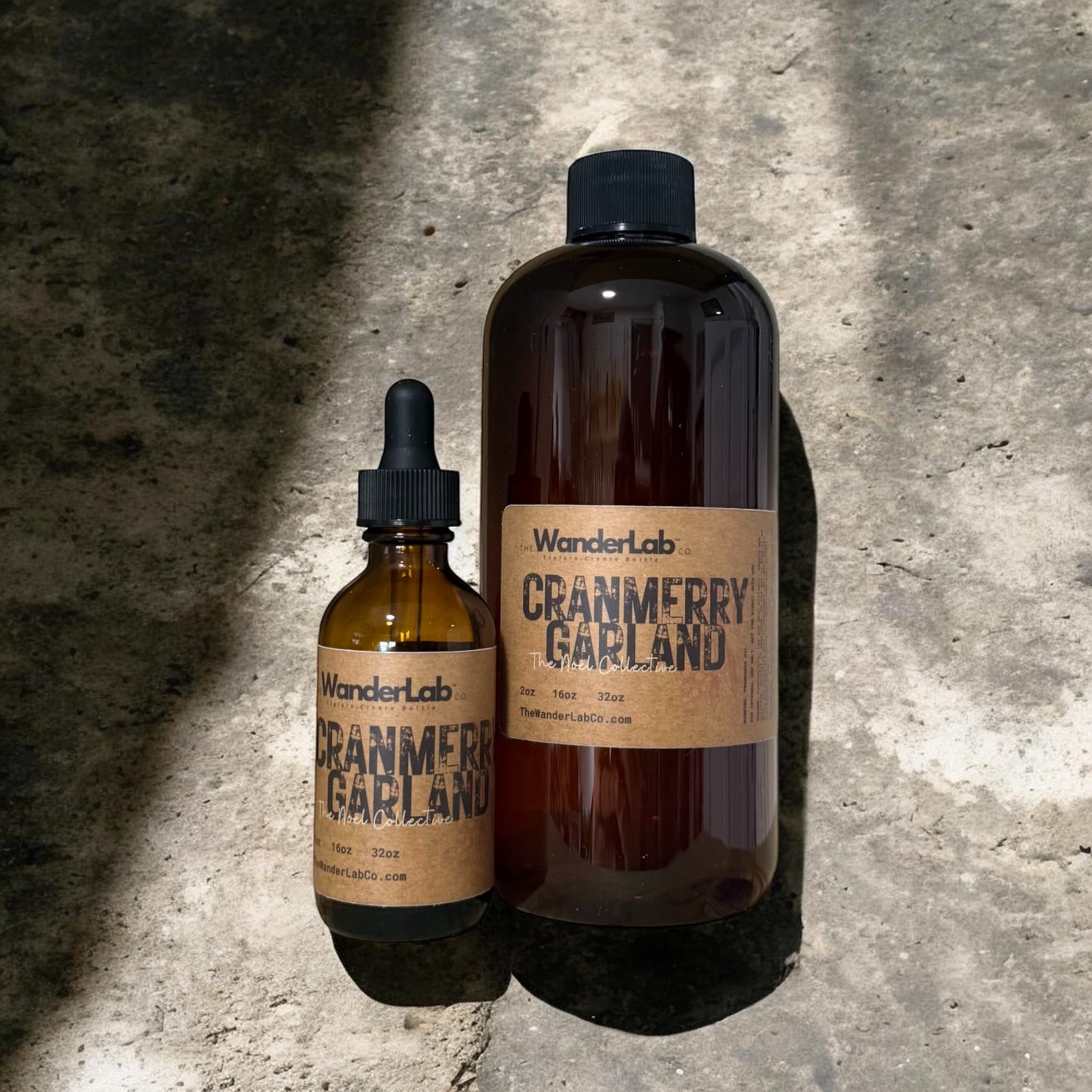 Wholesale Cranmerry Garland fragrance oil in 2oz and 16oz sizes for artisan makers - The WanderLab Co.