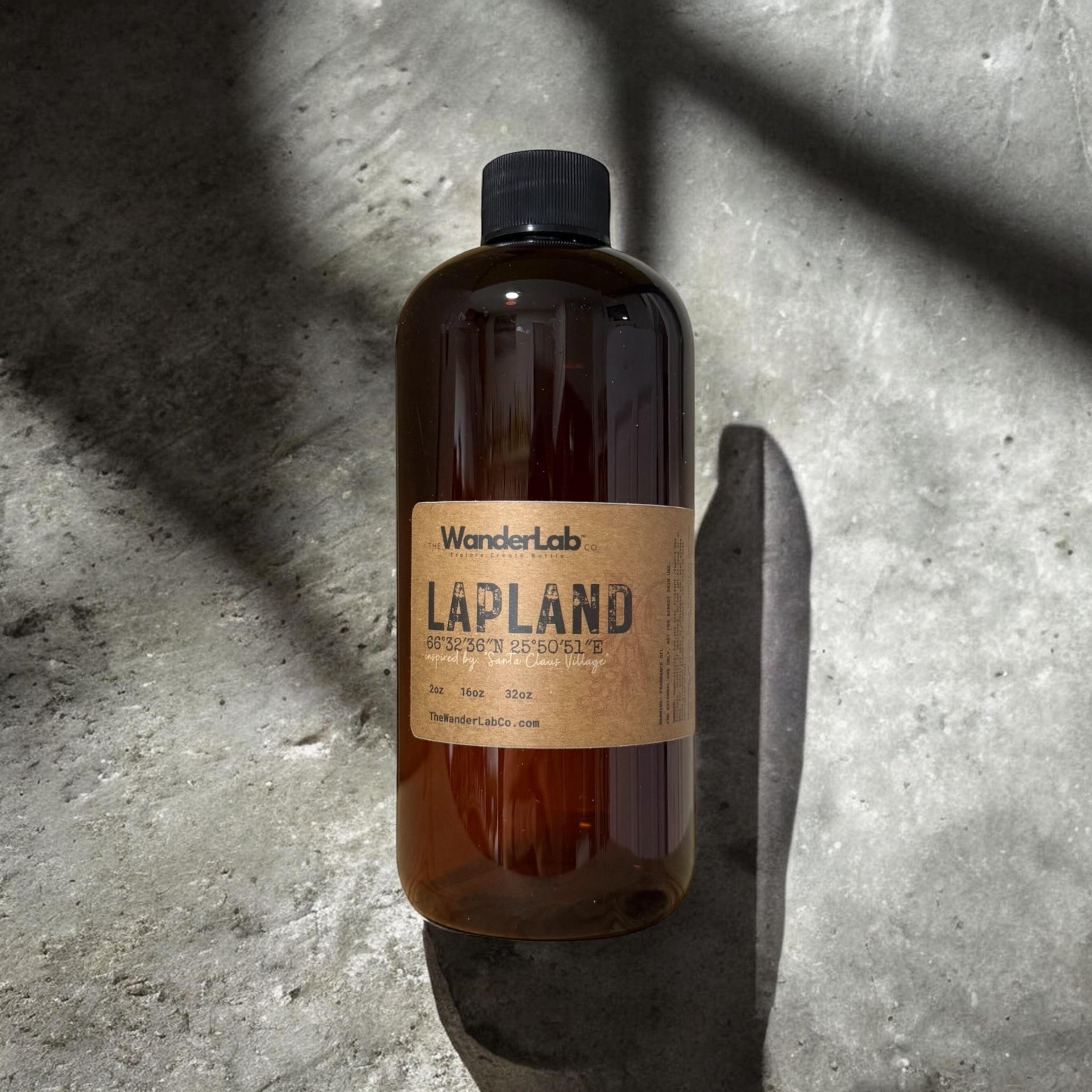 16oz bulk Lapland fragrance oil for small business supplies and professional crafting.