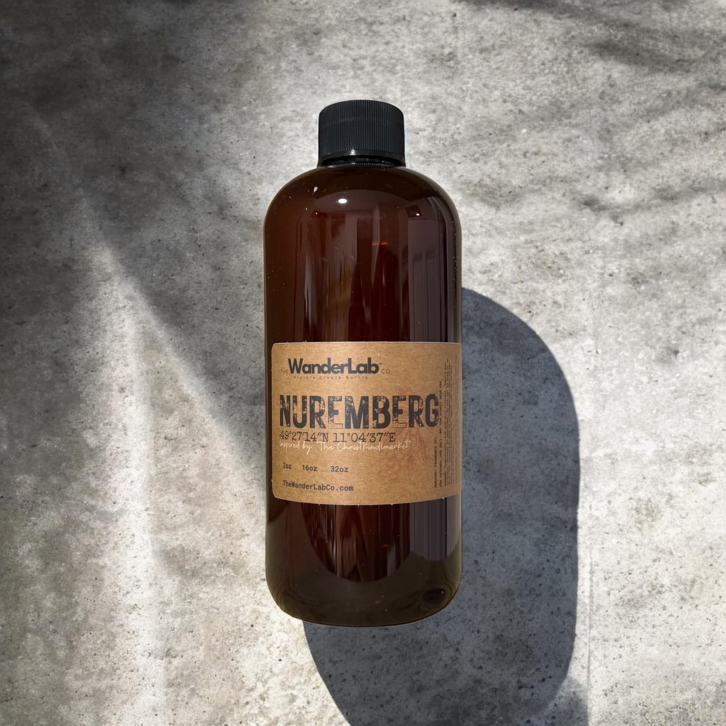 16oz bulk Nuremberg fragrance oil for small business supplies and professional crafting.