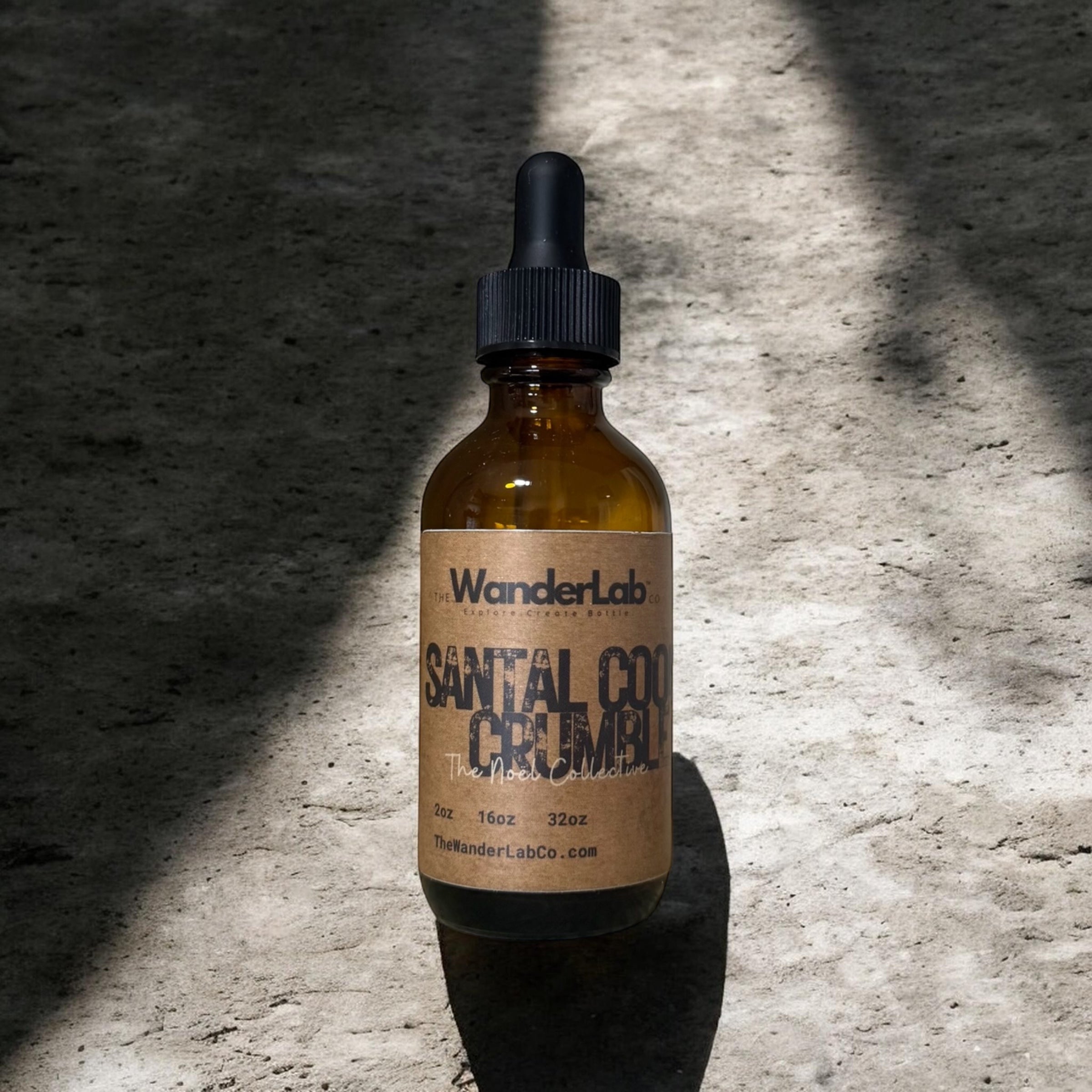 2oz sample size Santal Cookie Crumble fragrance oil for professional soap and candle makers.