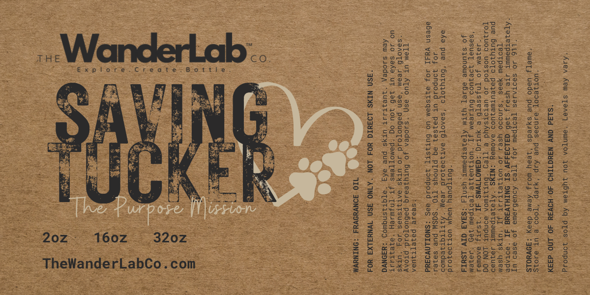 SAVING TUCKER // Purpose Mission Fragrance Oil